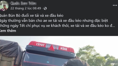 Hue authorities investigate the case of a beef noodle restaurant accused of 'kicking out' a truck driver, causing a stir.