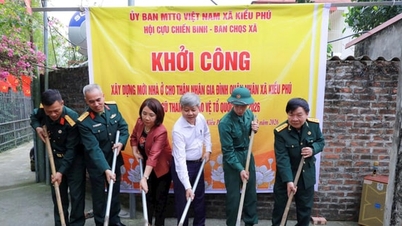 La commune de Kieu Phu entame la construction d'une maison pour la famille de la nouvelle recrue Do Van Trieu.