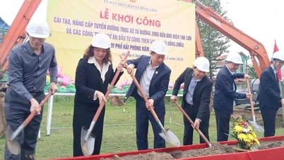 ឃុំហុងចូវកំពុងជួសជុលផ្លូវធំរបស់ខ្លួនដោយចំណាយថវិកាចំនួន ១៨ ពាន់លានដុង។
