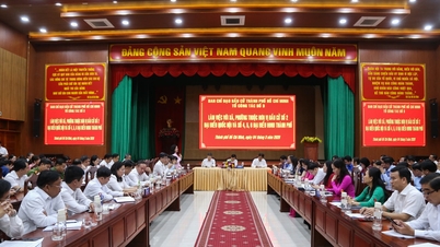Ketua Dewan Rakyat Kota Ho Chi Minh, Vo Van Minh, memeriksa persiapan pemilihan di daerah pemilihan nomor 2.