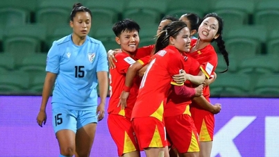 Van Su scored a brace, helping the Vietnamese women's team get off to a good start at the 2026 Asian Women's Football Championship.