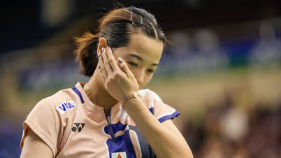 Nguyen Thuy Linh experimentou a decepção da derrota no torneio de badminton All England Open.