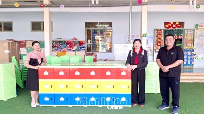 The Saigon Children's Charity CIO organization donated equipment to several schools.