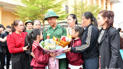 A bustling day of military enlistment in Quang Tri province.