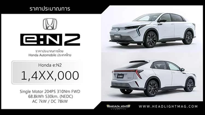 A Honda e:N2, com preço superior a 1 bilhão de VND na Tailândia, aguarda chegada ao Vietnã.