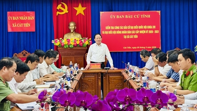 Pham Anh Tuan, a Tartományi Népi Bizottság elnöke ellenőrizte a választási előkészületeket Xuan An és Cat Tien községekben.