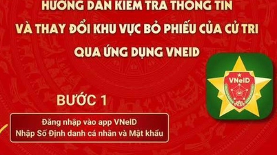 Ho Chi Minh City police guide voters on how to register to change their polling place on VNeID.