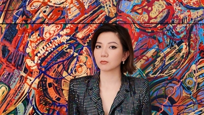 Den kunstneriske kontrasten mellom far og sønn, kunstnerne Dao Anh Khanh og CAT.