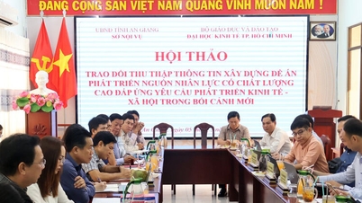 An Giang berkolaborasi dengan Universitas Ekonomi Kota Ho Chi Minh untuk mengembangkan proyek pengembangan sumber daya manusia berkualitas tinggi.