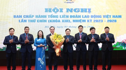 De heer Nguyen Dinh Khang was geëmotioneerd toen hij na meer dan zes jaar toewijding afscheid nam van de vakbond.