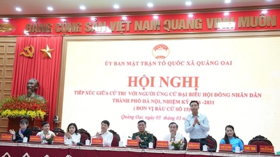 Alegătorii din circumscripția electorală nr. 15 se întâlnesc cu candidații pentru Consiliul Popular al orașului Hanoi pentru mandatul 2026-2031.
