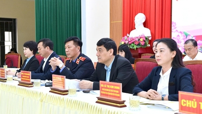 Candidates for National Assembly and Provincial People's Council representatives met with voters in Nhữ Khê commune.