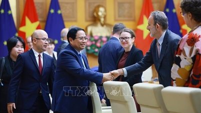 Premiärminister Pham Minh Chinh tar emot Europeiska unionens ambassadörer och chargé d'affaires i Vietnam.