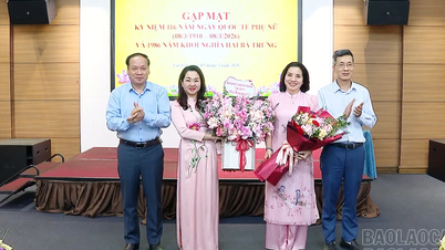 ក្លឹបអ្នកកាសែតនារីខេត្តឡាវកាយបានរៀបចំកិច្ចប្រជុំមួយដើម្បីអបអរសាទរទិវានារីអន្តរជាតិនៅថ្ងៃទី ៨ ខែមីនា។