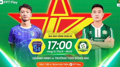 Programme des matchs de Première Division aujourd'hui : L'équipe de Cong Phuong, Truong Tuoi Dong Nai, poursuivra-t-elle son impressionnante série ?