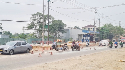 Fjerning av hindringer og akselerering av byggeprosessen på Nguyen Gia Thieu-veien.