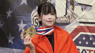 Chau Tuyet Van vinner gullmedalje i taekwondo i USA.