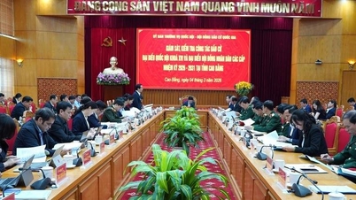 Bộ trưởng Bộ Quốc phòng Phan Văn Giang giám sát, kiểm tra công tác bầu cử đại biểu Quốc hội và đại biểu HĐND các cấp tại Cao Bằng