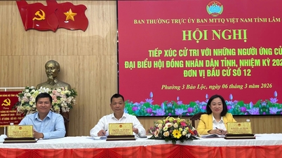 Kandidater til Lam Dong provinsielle folkeråd møter velgerne i valgkrets 3, Bao Loc.