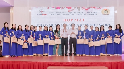 An Giang Power Company held a meeting to celebrate the 116th anniversary of International Women's Day.