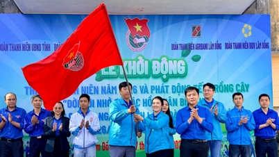 Jeugdgroepen van het Volkscomité van de provincie Lam Dong lanceren de campagne voor de Jeugdmaand 2026.