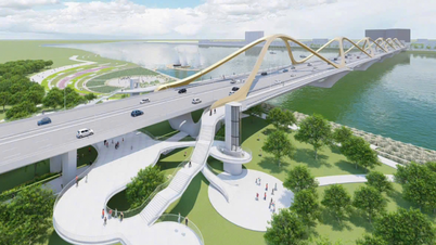 Jembatan Tran Hung Dao (16.000 miliar VND): Konstruksi dipercepat dan diperkirakan selesai pada kuartal kedua tahun 2027.