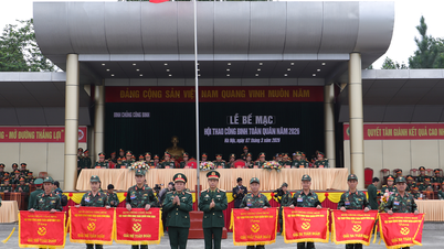 Leftenan Jeneral Le Van Huong mempengerusikan majlis penutupan Pertandingan Sukan Kor Kejuruteraan Seluruh Tentera Darat 2026.