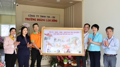 La subsecretaria del Comité del Partido Provincial de Lam Dong, Pham Thi Phuc, visita y trabaja con la empresa privada Truong Hoang.