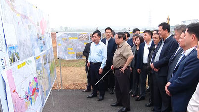 [Video] Premier inspecteert de voortgang van de bouw van het internationale vliegveldproject Gia Binh