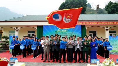 Belia Wilayah Tuyen Quang melancarkan kempen Bulan Belia – Sempadan Mac 2026 di komune Thanh Thuy.