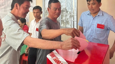 Cử tri đặc khu Thổ Châu ở An Giang bầu cử sớm