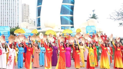 Khanh Hoa : Un spectacle éblouissant de 3 000 femmes en robes traditionnelles Ao Dai rend hommage au patrimoine vietnamien.