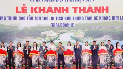 Perdana Menteri Pham Minh Chinh menghadiri upacara peresmian proyek konservasi dan restorasi situs bersejarah Him Lam.