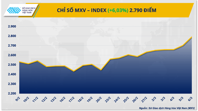 Oljeprisene stiger på grunn av bekymringer i Midtøsten, MXV-indeksen hopper over 6 %.