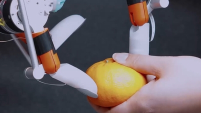 人間のような「爪」を持つロボットが初めてオレンジの皮をむいたり、コインを拾ったりするのが簡単にできるようになりました。