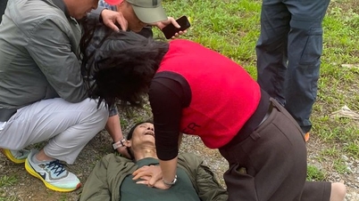 Turista utrpěl při návštěvě vodopádu Ban Zai zástavu srdce a lékaři mu včas poskytli pohotovostní péči.