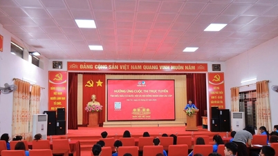 Ungdommen i Quang Ninh deltar entusiastisk i valgpropagandaaktiviteter.