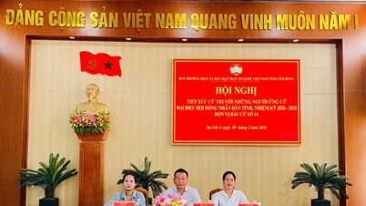Ứng cử viên đại biểu HĐND tỉnh tiếp xúc cử tri xã Đạ Tẻh 3