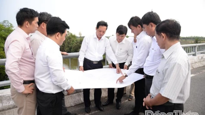 El vicepresidente del Comité Popular de la provincia de Dong Thap, Nguyen Thanh Dieu, supervisó e inspeccionó el progreso de los proyectos.