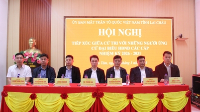 Meeting between voters in Nam Tam commune and candidates for the Provincial People's Council for the 2026-2031 term.