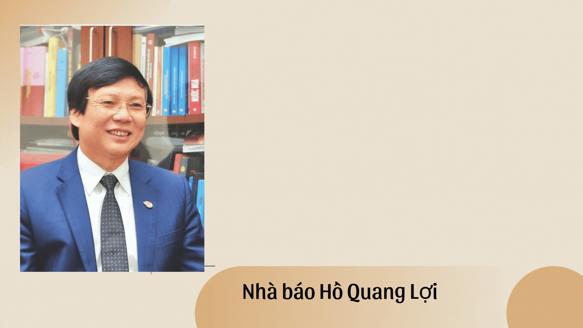 Periodista Ho Quang Loi: Periódico Nhan Dan, un pilar del comentario político en la prensa de nuestro país.