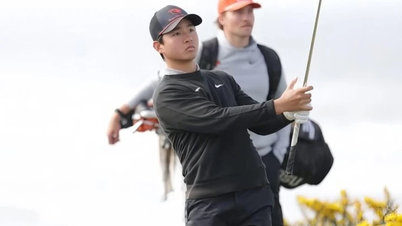 Nguyen Anh Minh memiliki kesempatan untuk memenangkan kejuaraan NCAA Divisi I pertamanya.