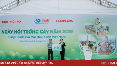 Honda Vietnam organise le festival de plantation d'arbres « Ensemble avec Honda, préservons la verdure du Vietnam ».