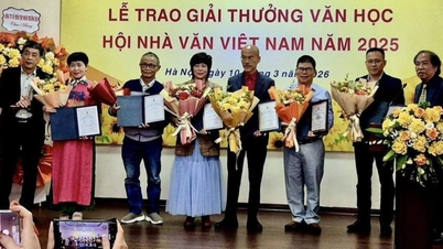 ស្នាដៃចំនួនប្រាំបួនដែលបានឈ្នះពានរង្វាន់ក្នុងឆ្នាំ ២០២៥ ពីសមាគមអ្នកនិពន្ធវៀតណាម។