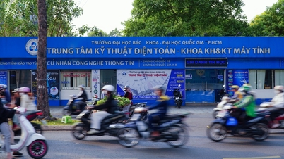 O vedere panoramică a Universității de Tehnologie din Ho Chi Minh City, în mijlocul unei zone imobiliare de primă clasă.
