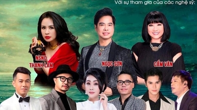 Thanh Lam, Cam Van, and Ha Le sang Trinh Cong Son's songs in the "Tears of Eternity" concert.