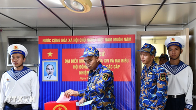 An Giang: Brigade 127, Wilayah 5 Angkatan Laut, mengadakan pemilihan umum lebih awal.