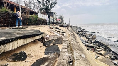 É necessária uma ação urgente para 'resgatar' a praia de Nhat Le.