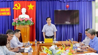 The inspection team from the Lam Dong Provincial Election Committee worked in Phuoc Hoi ward and Son My commune.