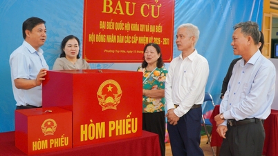 លោក លឿង ង្វៀន មិញ ទ្រៀត លេខាបក្សខេត្ត ចុះត្រួតពិនិត្យការរៀបចំការបោះឆ្នោតនៅតាមមូលដ្ឋាននានា។
